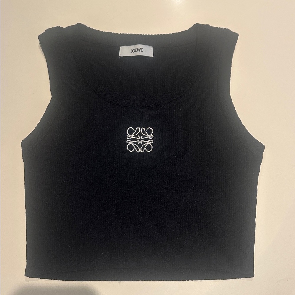 Loewe Black Cropped Tank Top